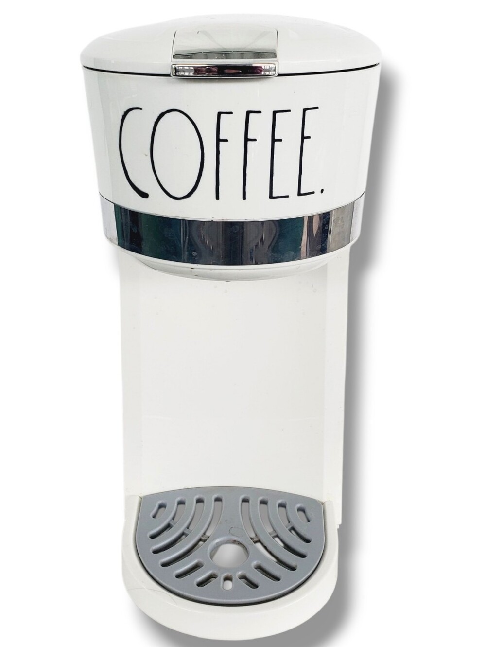 Rae Dunn 2-in-1 Single Serve Coffee Maker White With Black Coffee Logo - Picture 3 of 5